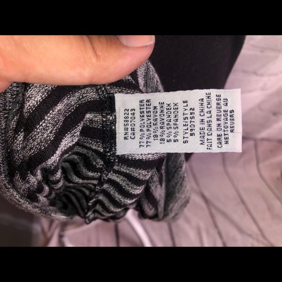 Max Studio Black & Gray Striped Knit Dress - Picture 4 of 4